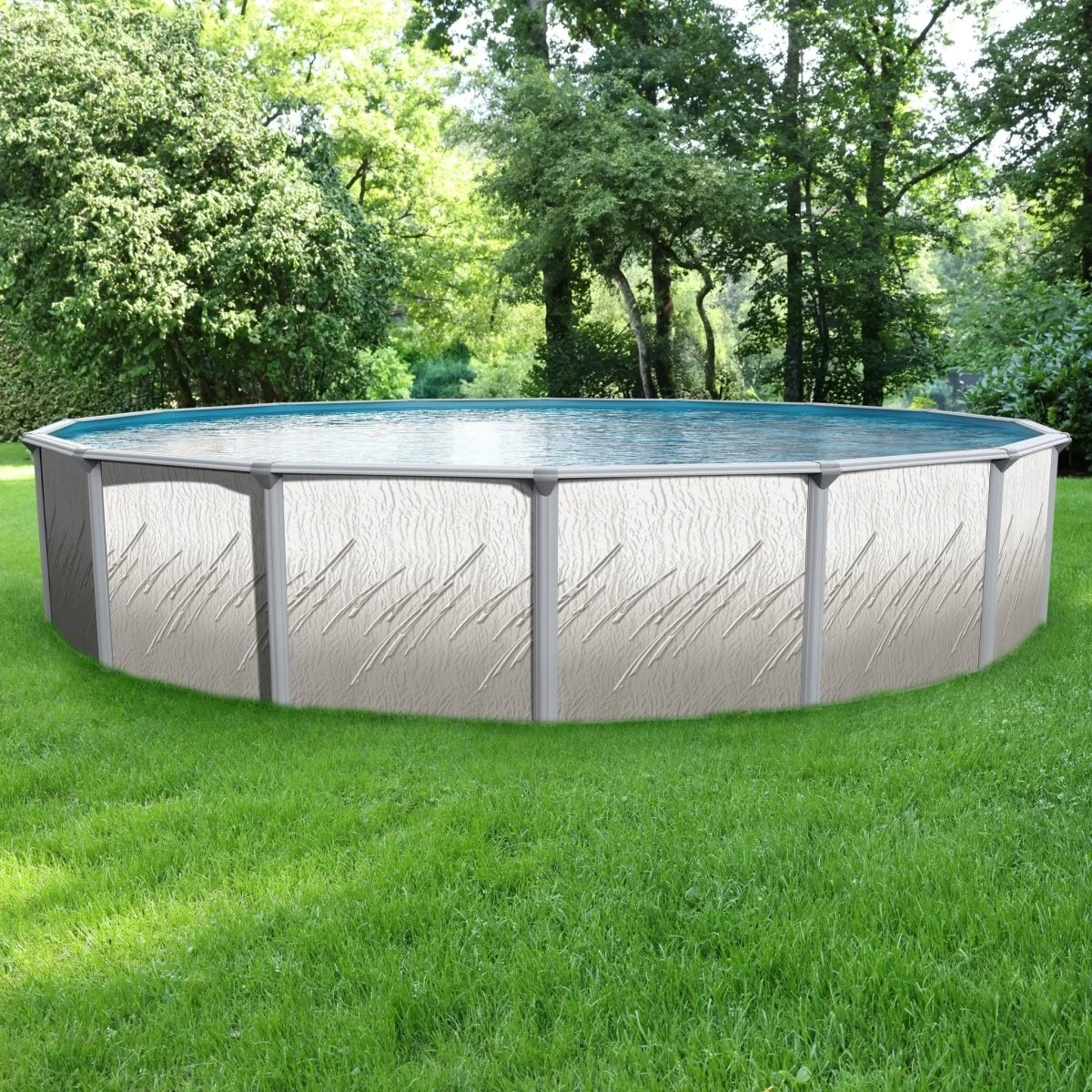 Pretium 27′ Round 52″ Above Ground Pool #PPREGLXDUN-2752SSSTSSFB0-WS