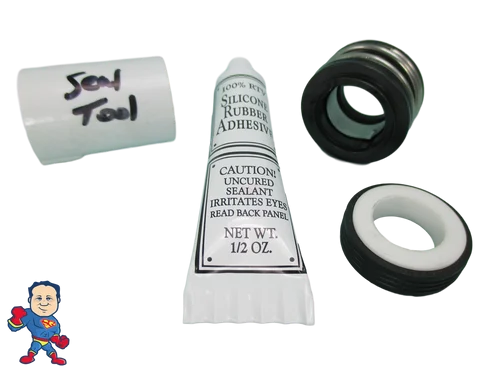 PS-201 Pump Seal Kit with Silicone & Tool for Vico Sta-Rite Dura-Jet Power Right Hot Tub Spa Pumps