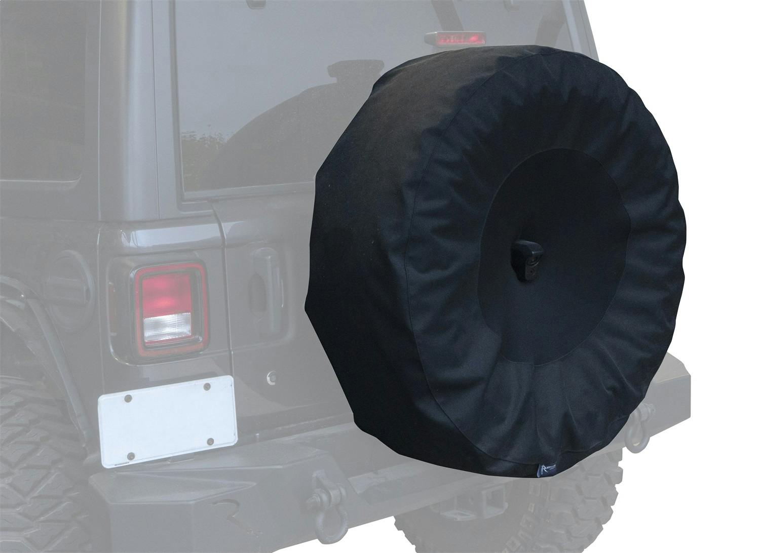 Rampage Products 773565 Tire Cover; w/Camera Slot; 33 in. To 35 in.; Black