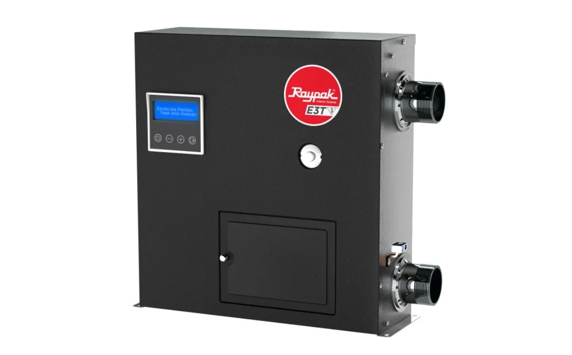 Raypak 019141 E3T Electric Pool and Spa Heater ELS-R-0018-3-TI – 3-Phase, 18kW, 208V, Titanium Element