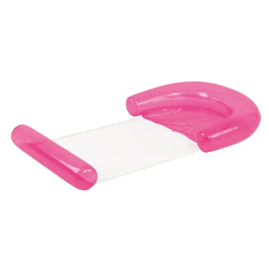 Relax in Style with the Neon Pink Inflatable Water Hammock Pool Lounger