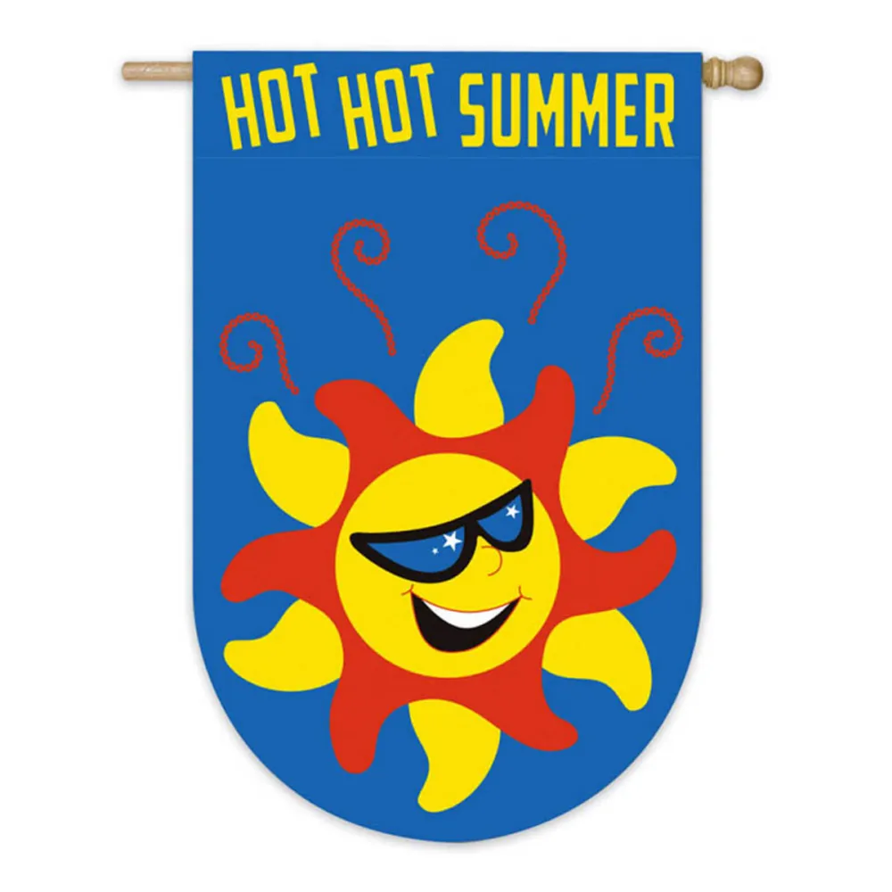 Hot Hot Summer Sun Outdoor Garden Flag 44″ x 28″