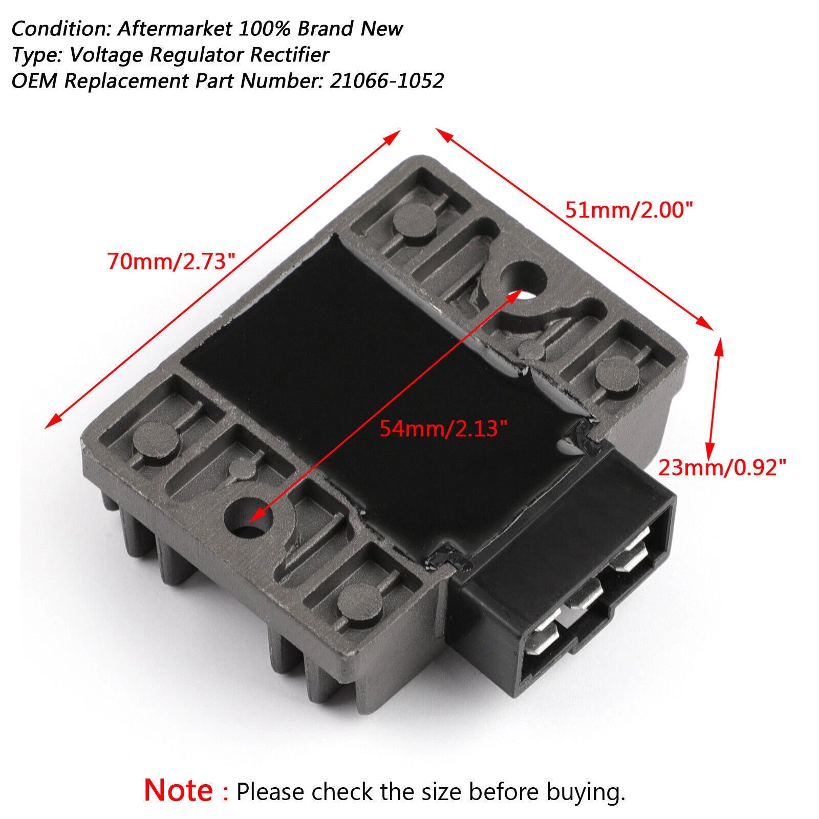 Voltage Regulator for Kawasaki KL250 KLR250 KL600 KLR600 (1984–2005) 5 Pins T9
