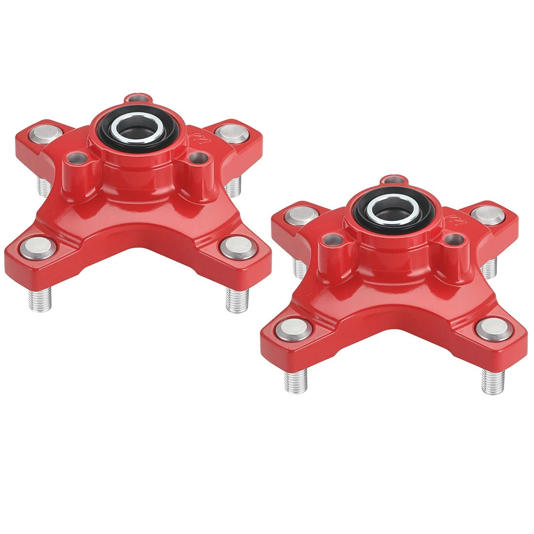 Set of 2 Red Wheel Hubs for Honda Sportrax 400 2x4 TRX400EX (2002–2008)