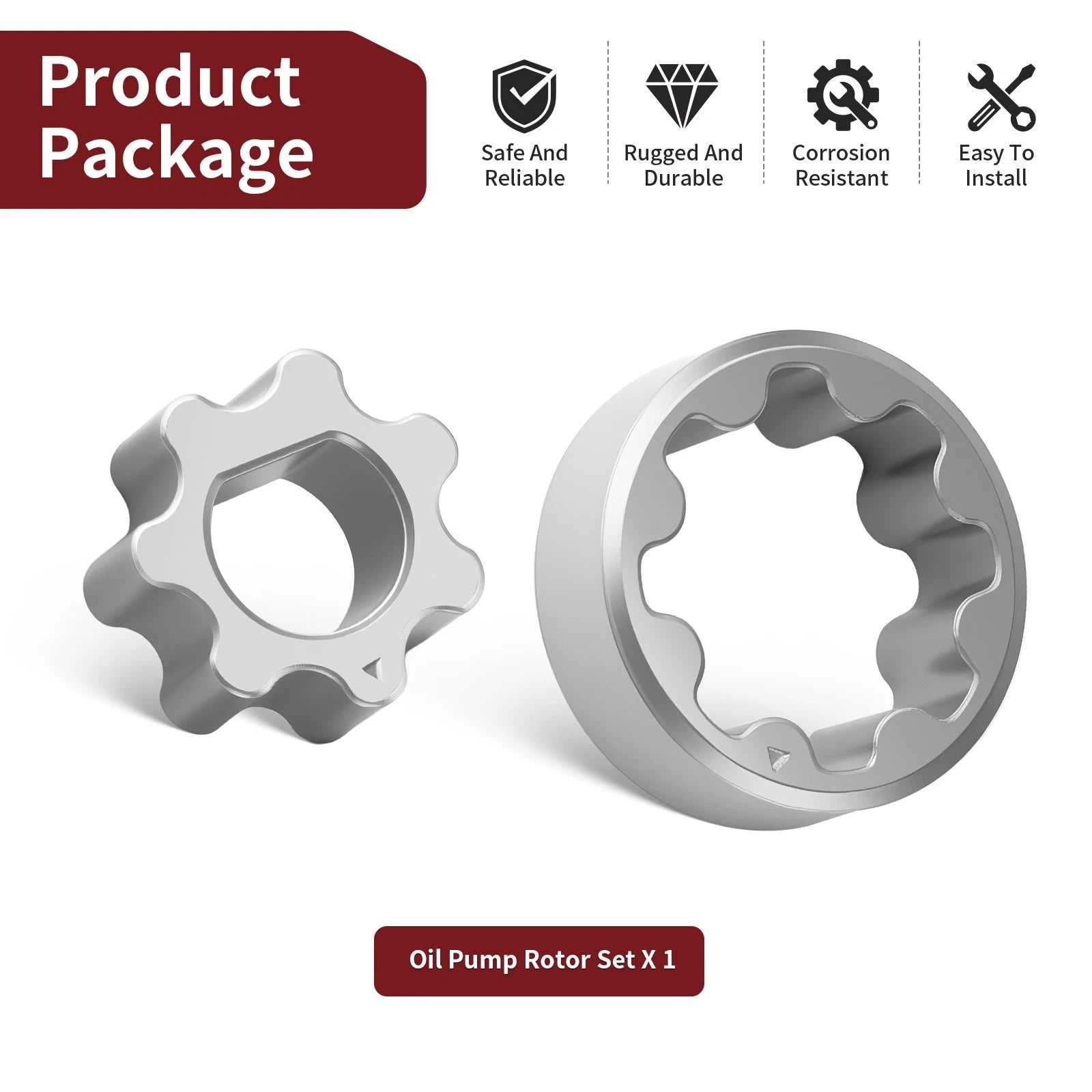 Oil Pump Rotor Set 15021-324-000 for Honda Scrambler CL100S SL100 SL125 (1971–1973)