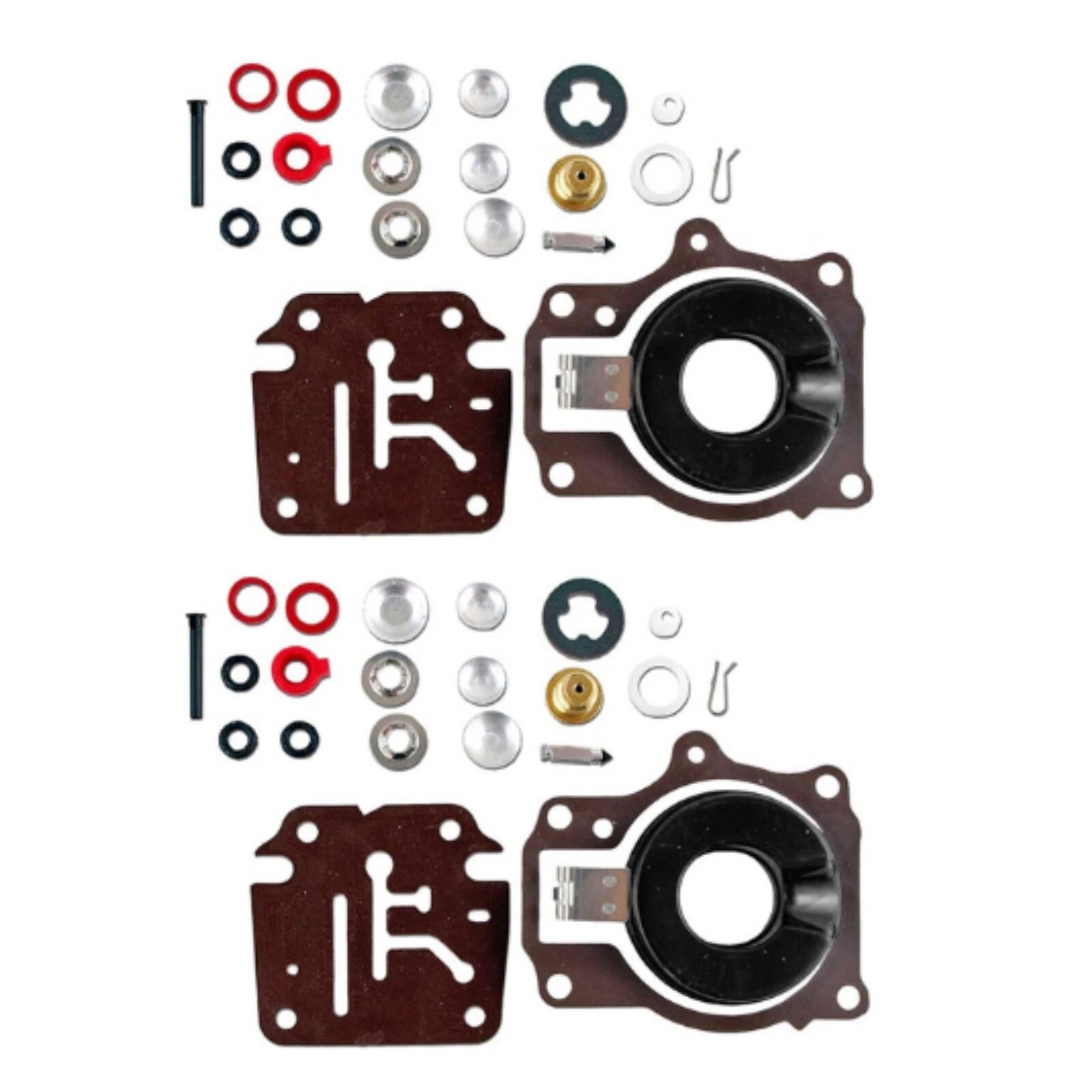 2 Carburetor Rebuild Kits for OMC Johnson Evinrude 18-75hp (1968–1995) 396701 398729 392061