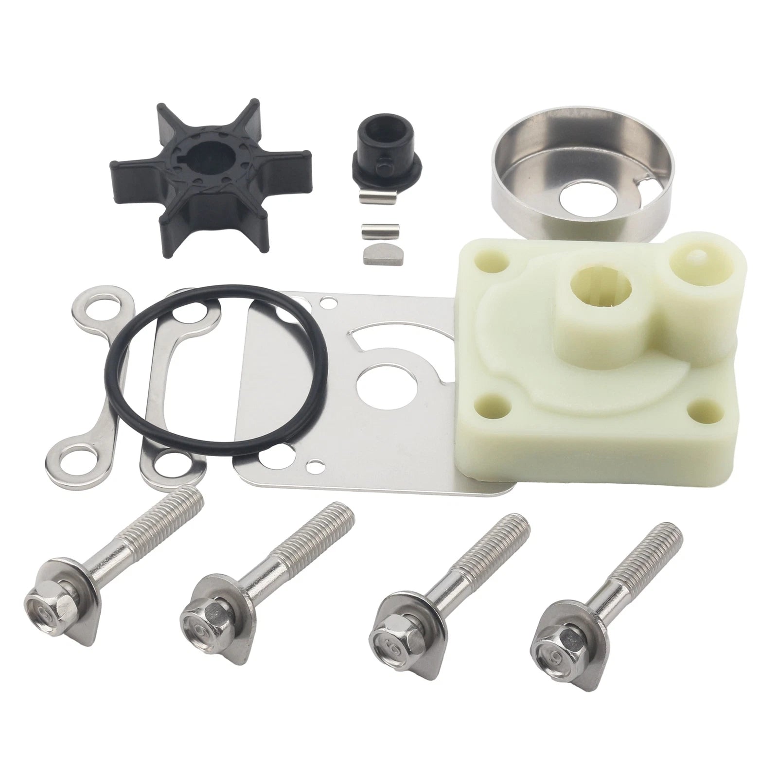 Water Pump Repair Kit for Yamaha 4 Stroke 15-20 HP Outboard Motor (1996-2023)