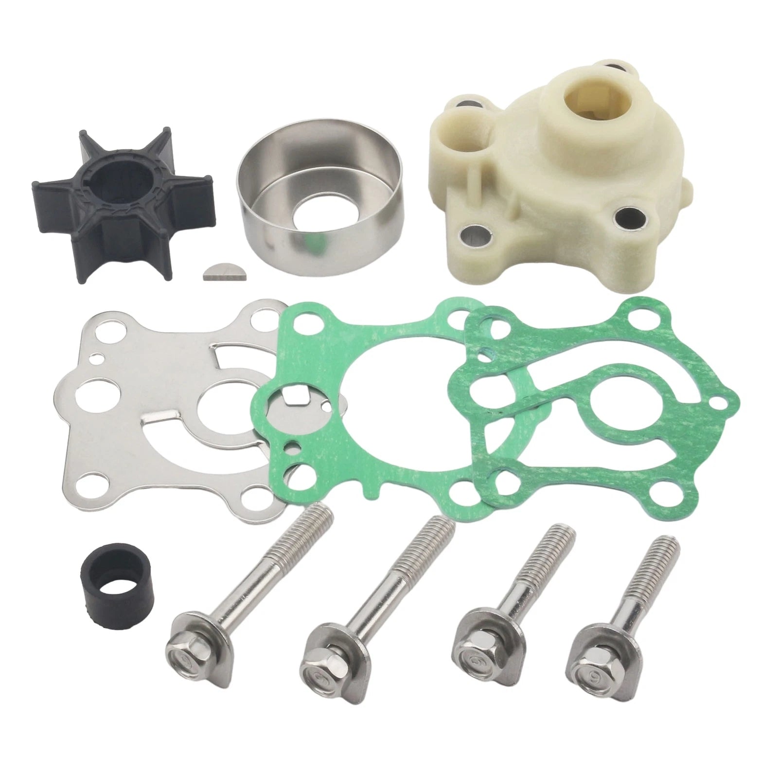 Water Pump Impeller Kit for Yamaha 55 HP C55 CV55 Outboard (663-W0078)