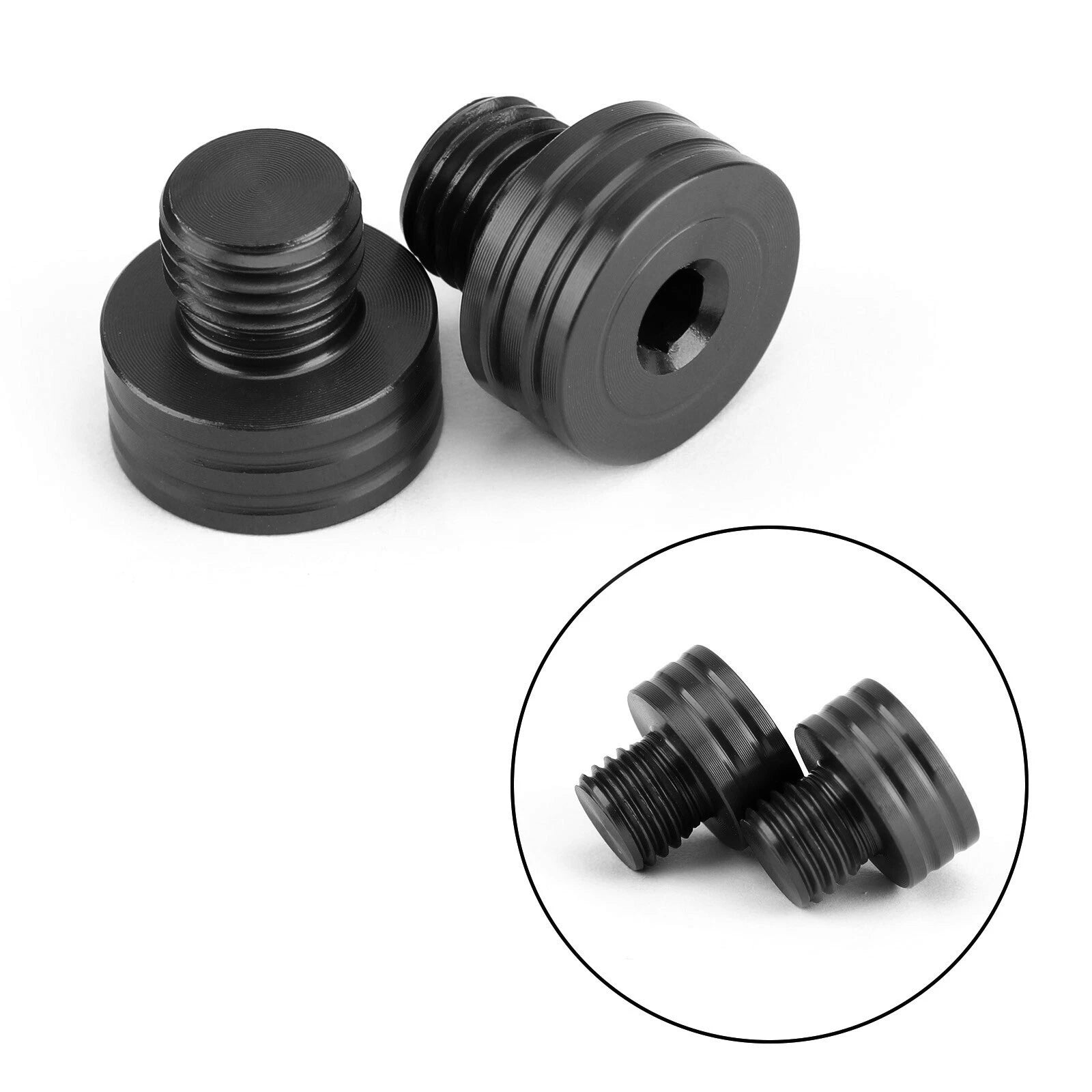 Mirror Blanking Plugs for Yamaha MT125 MT03 MT09 MT10 XSR900 XSR700 FZ1 FZ8 (UK)