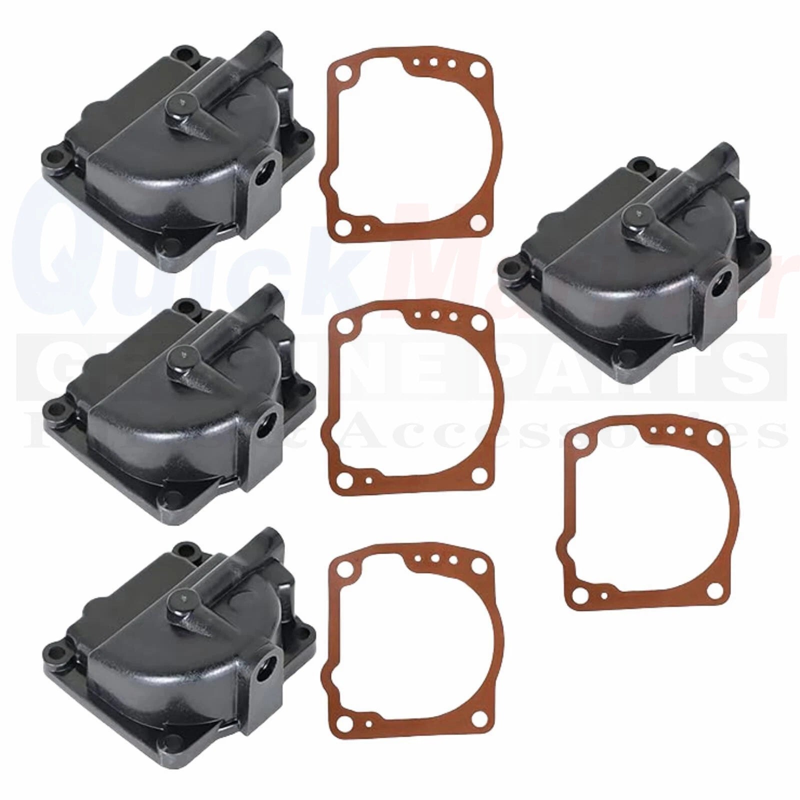 4X Float Chamber Carb Bowl with Gasket 343870 for OMC Johnson/Evinrude (N/A)