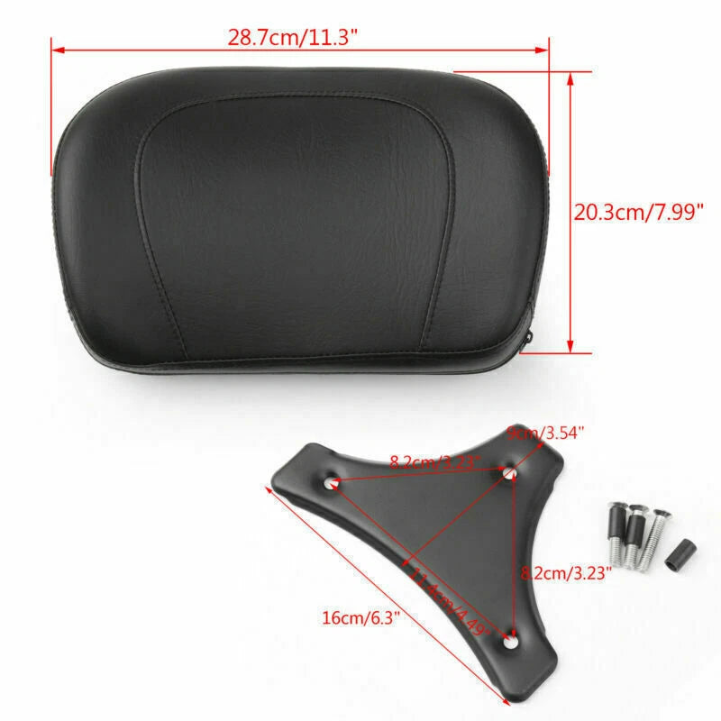 Sissy Bar Backrest Pad for Electra Glide, Road King, Road Glide (2009–2014)