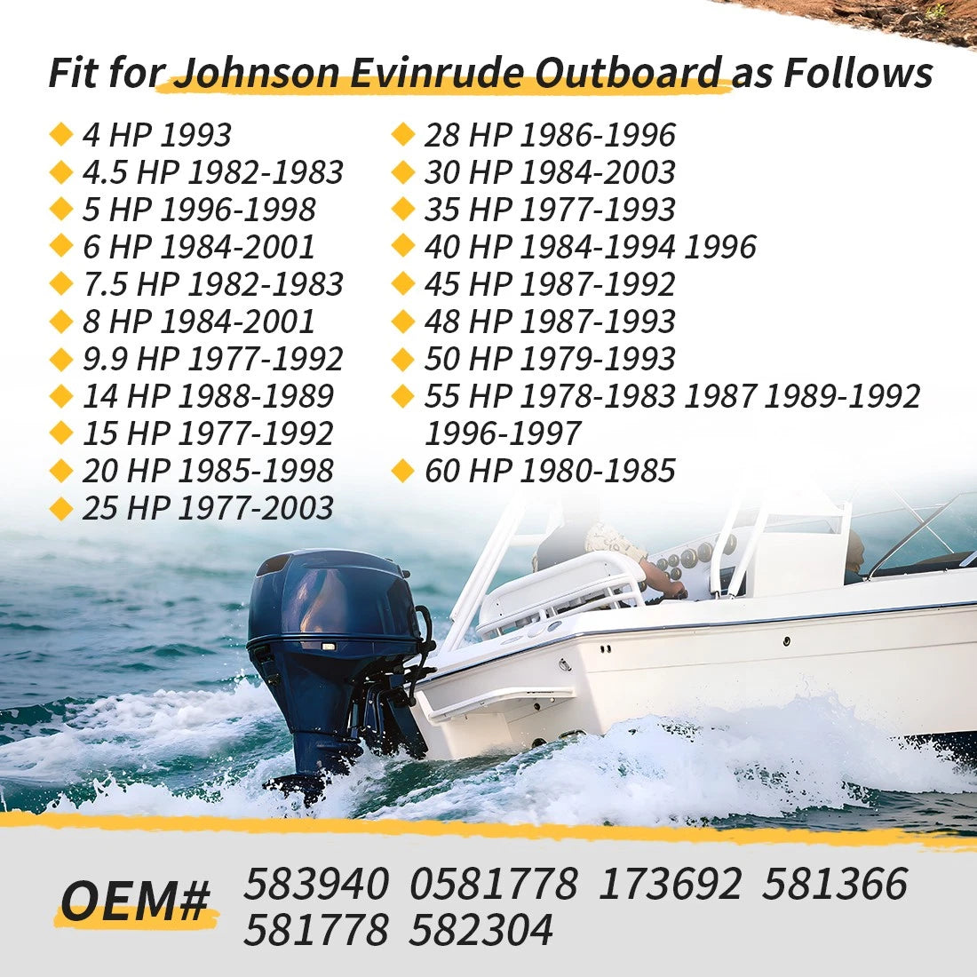 Rectifier for OMC Johnson Evinrude Outboard (0581778)