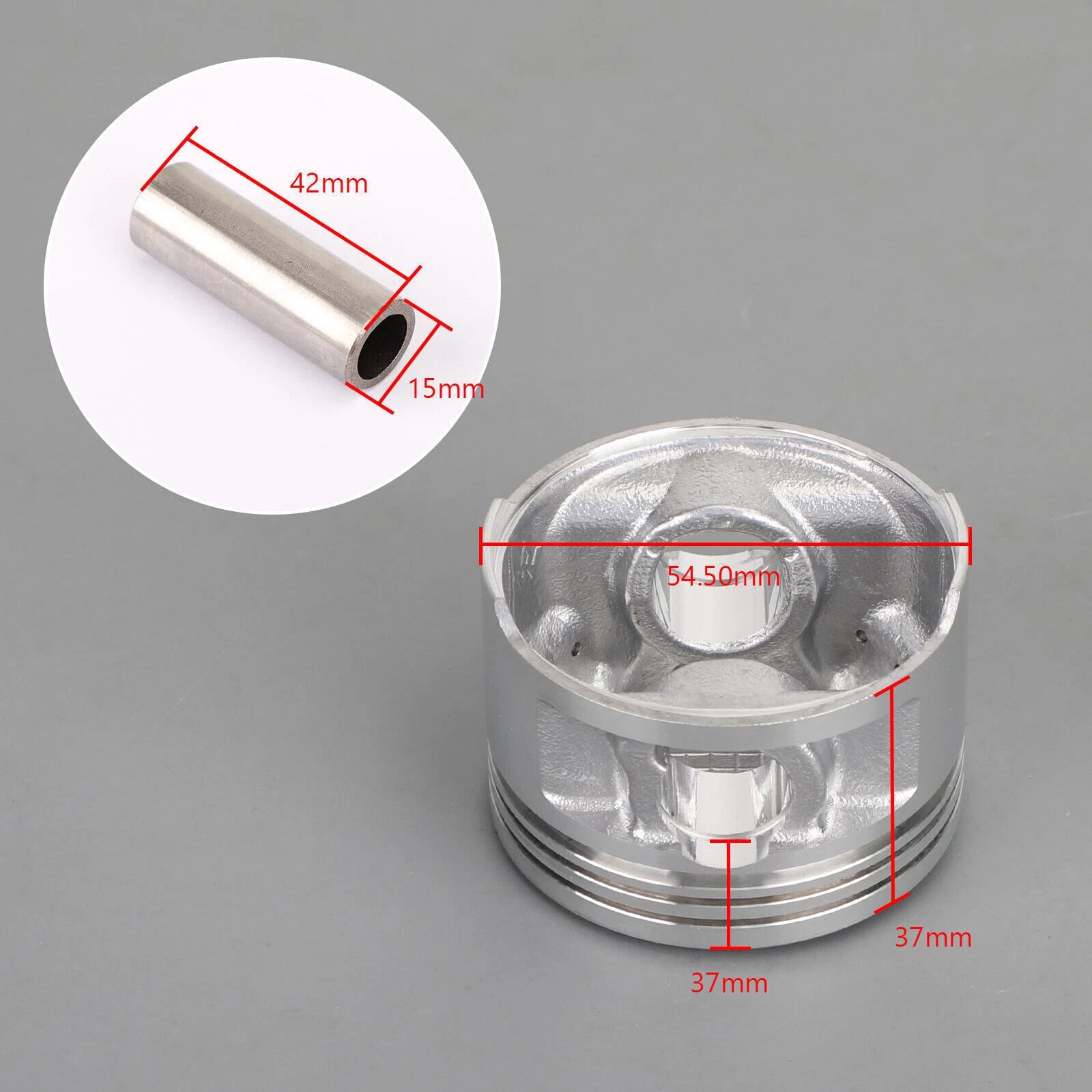 Piston Kit 0.50MM O/S 54.50mm for Yamaha YFM125 Raptor 125 (2011–2013)