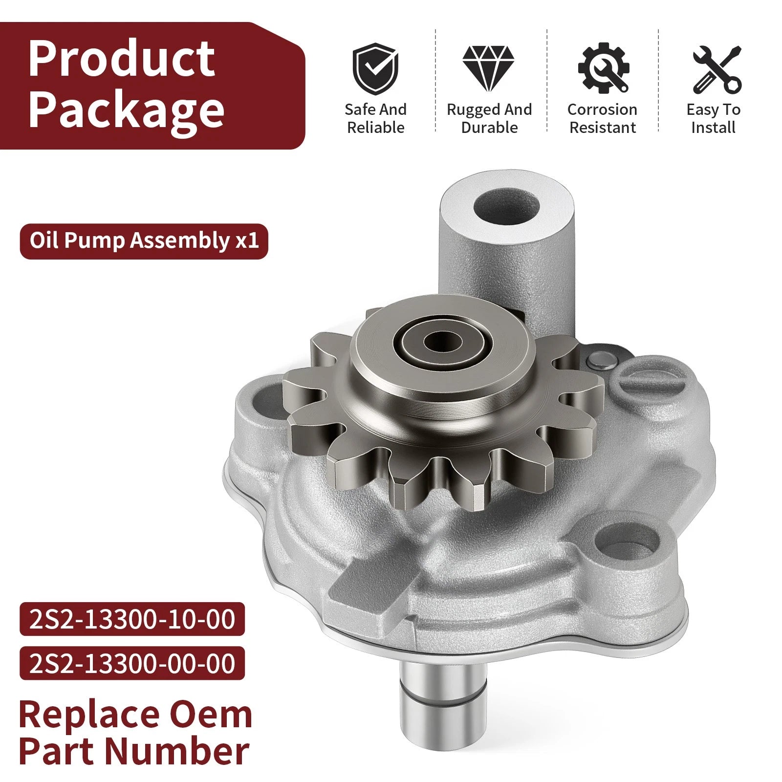 Oil Pump Assembly 2S2-13300-10-00 for Yamaha WR450F (2007–2015)