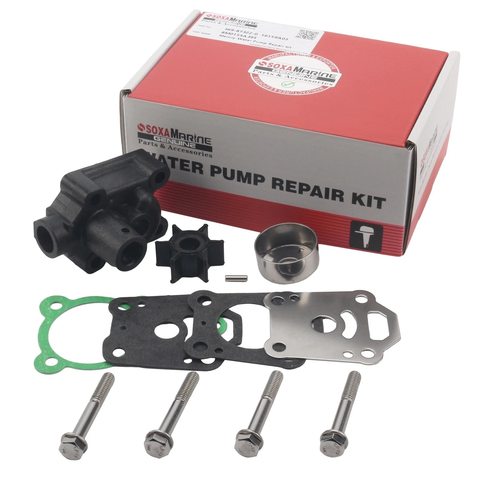 Outboard Water Pump Rebuild Service Kit for Nissan Tohatsu 4-6 HP