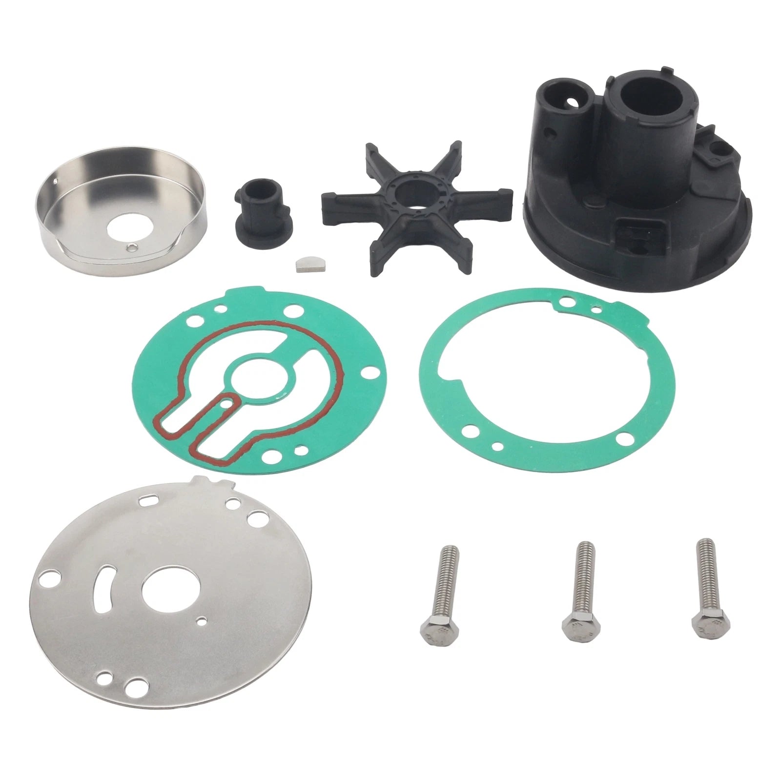 Water Pump Impeller Repair Kit for Yamaha Outboard (18-3427, 18-3426, 12059, 12058)