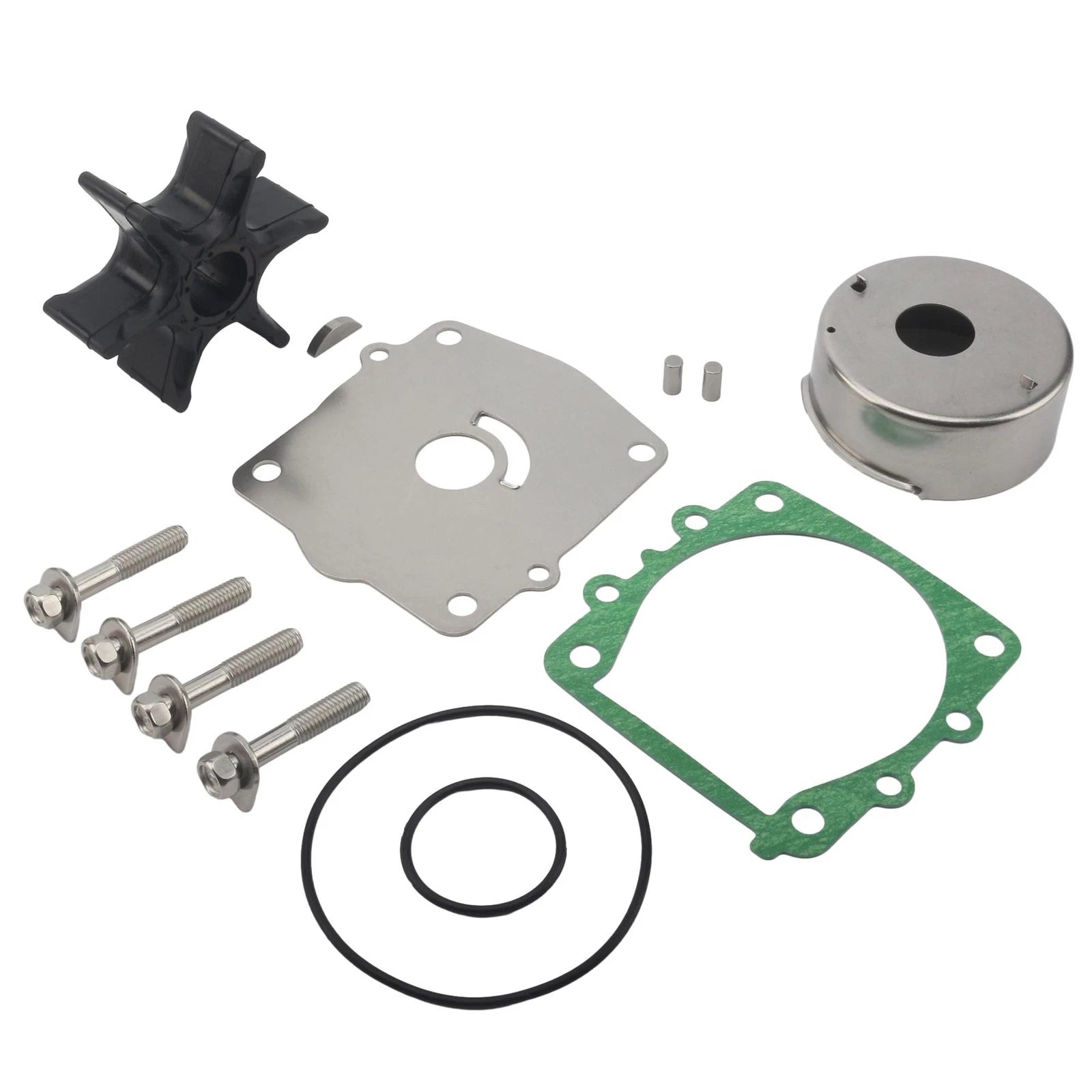 Water Pump Impeller Repair Kit for Yamaha Outboard (6E5-W0078-00, 6E5-W0078-1A)