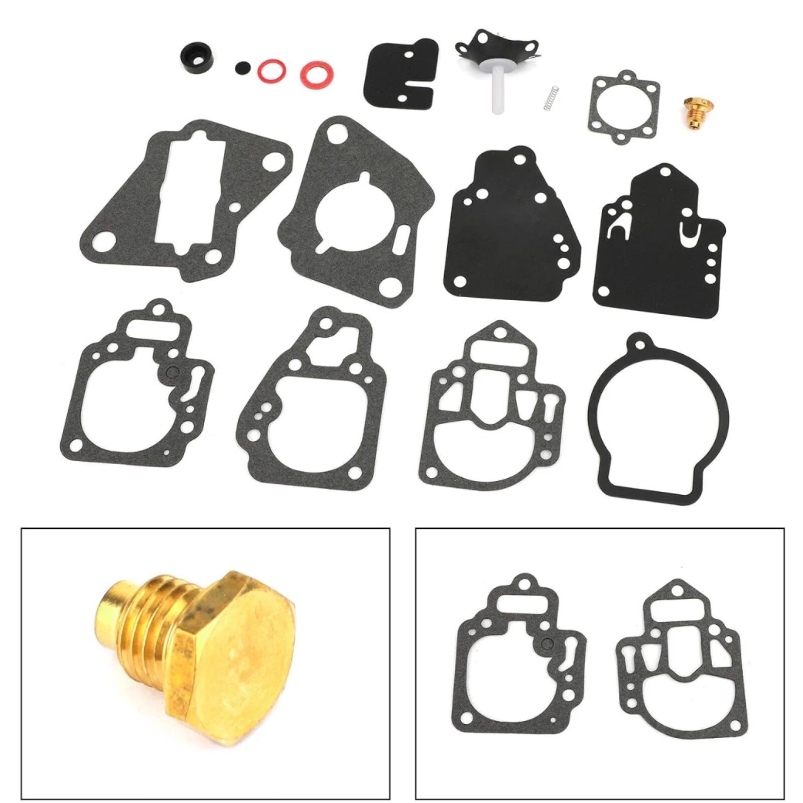 Carburetor Rebuild Kit for Mercury/Mariner 6HP 8HP 9.9HP 10HP 20HP 25HP (1990–2023)