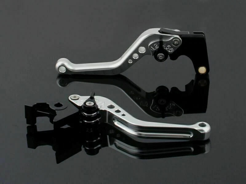 Short Brake Clutch Levers for Yamaha YZF 1000 R1 (2009–2012) Silver T9