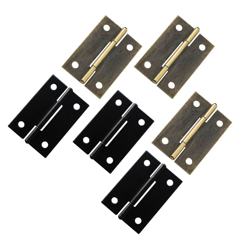 6Pc Mini Hinge for Dollhouse Jewelry Chest Craft Cabinet (45x31mm)