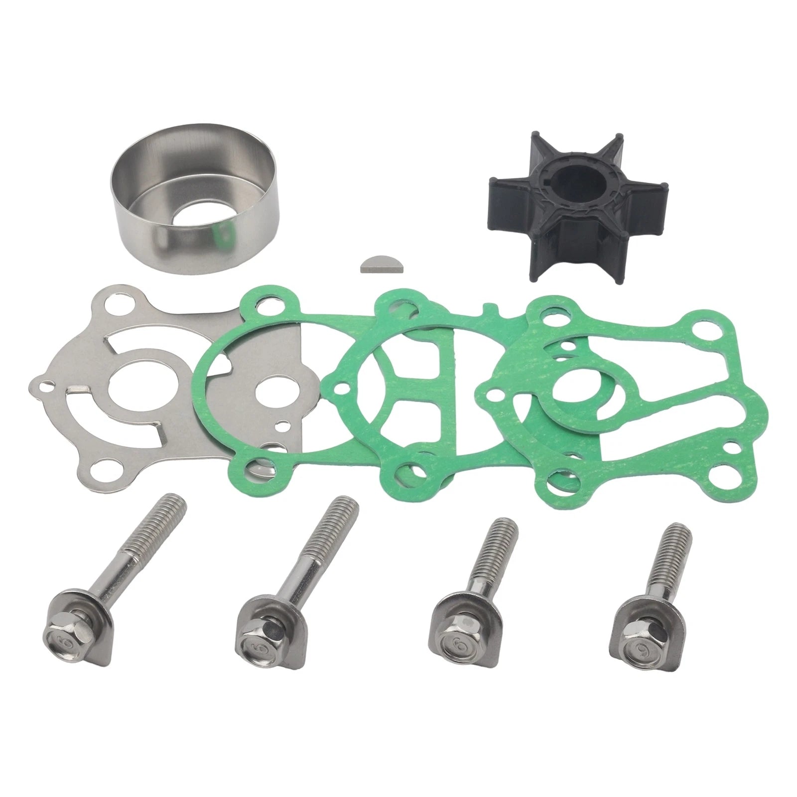 Water Pump Repair Service Kit for Yamaha Outboard (6J8-W0078-A1, 6J8-W0078-01)