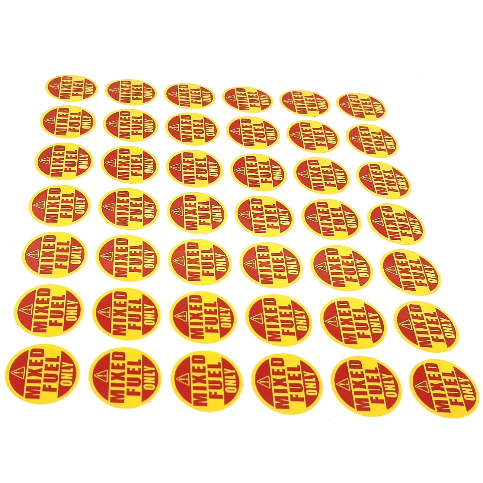 Mixed Fuel Only Sticker for Gasoline Diesel Tank (42x)