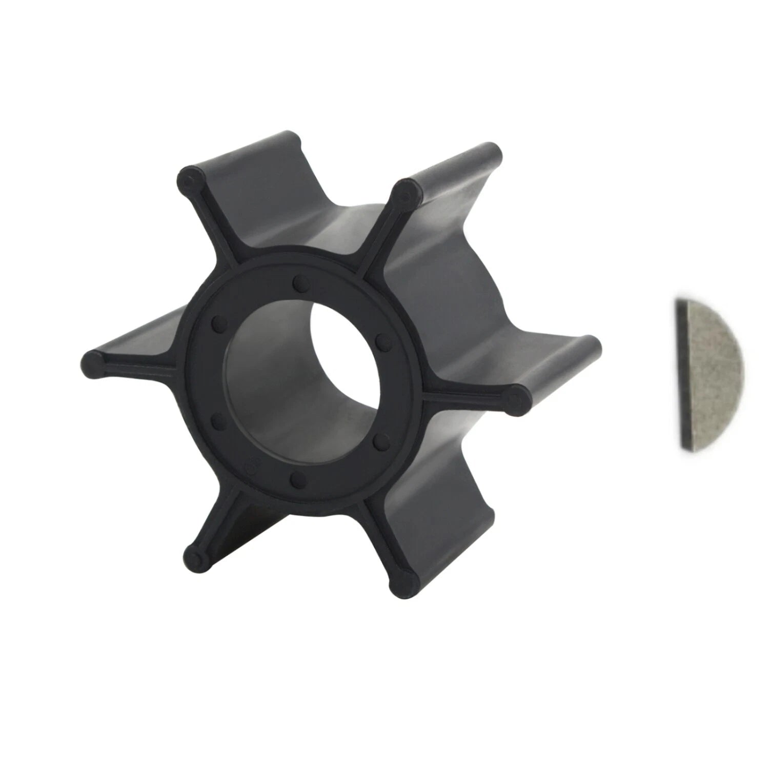 Water Pump Impeller & Key for Yamaha Mariner Outboard 8hp 15hp (1980–2023) 47-95611M 47-81242M