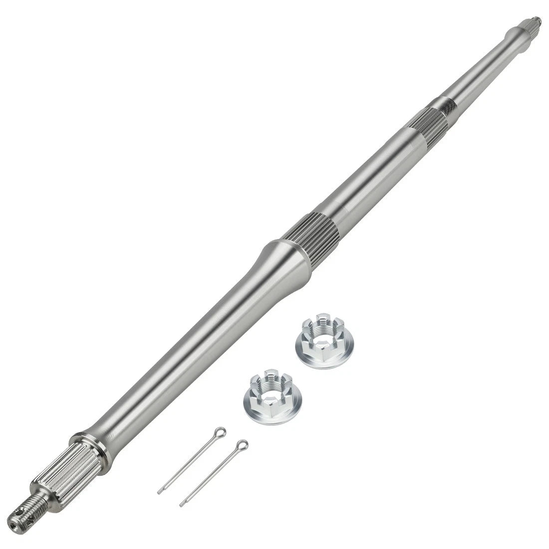 Rear Wheel Axle Shaft w/ Nuts Pin Kit for Yamaha (38W-25381-10-00, 38W-25381-02-00)