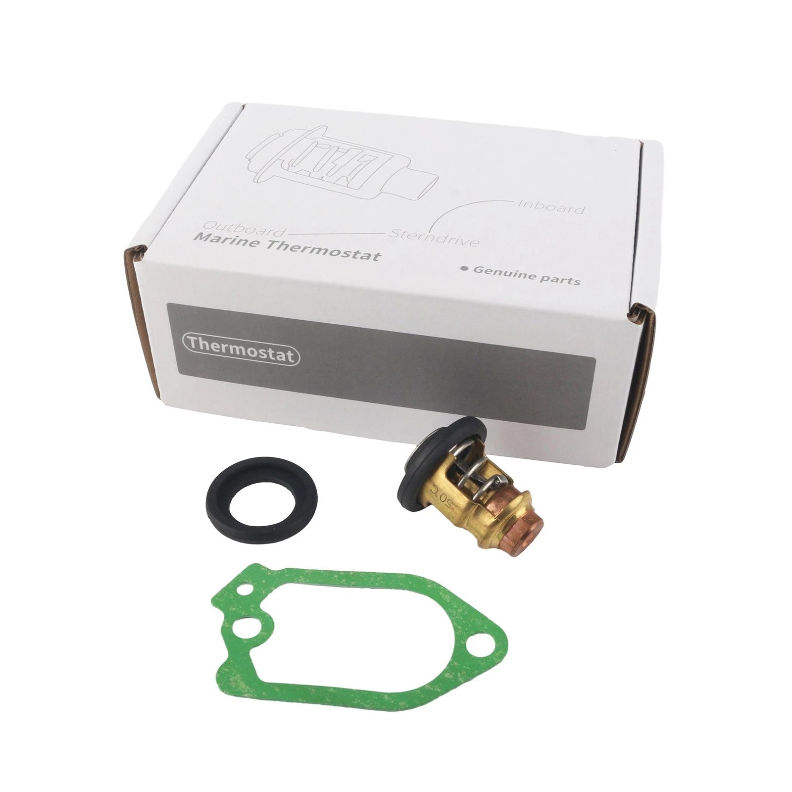 Thermostat with Cover Gasket Kit for Yamaha 2-Str 20-250 HP (2000-2023)