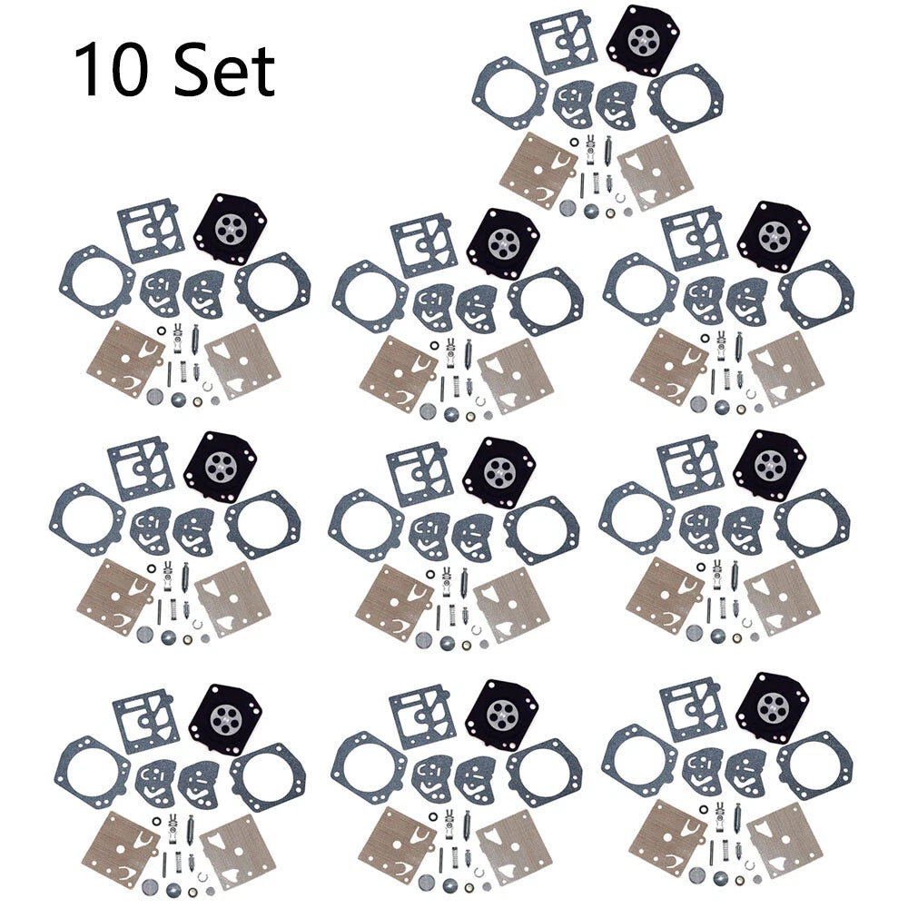 10x Carburetor Rebuild Kit for Husqvarna 257 250R Poulan 3300 (Walbro K20-HDA)