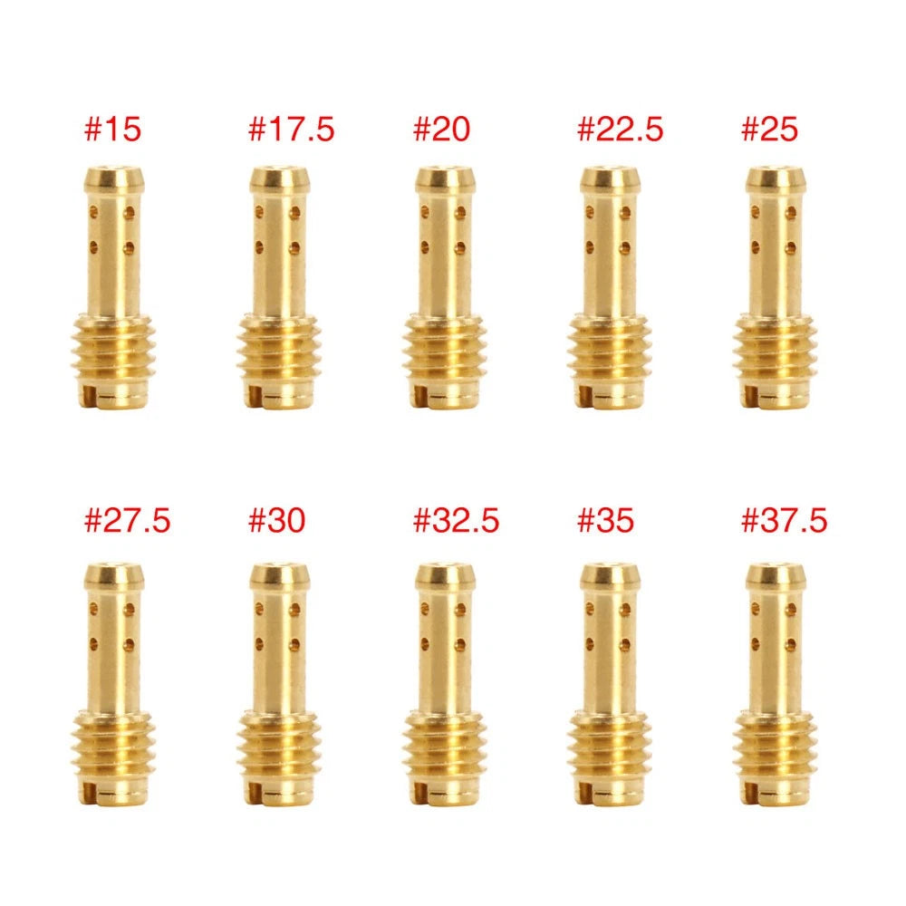 10Pcs Pilot Jets Kit for Mikuni VM/TM/TMX Carburetor (15-37.5)