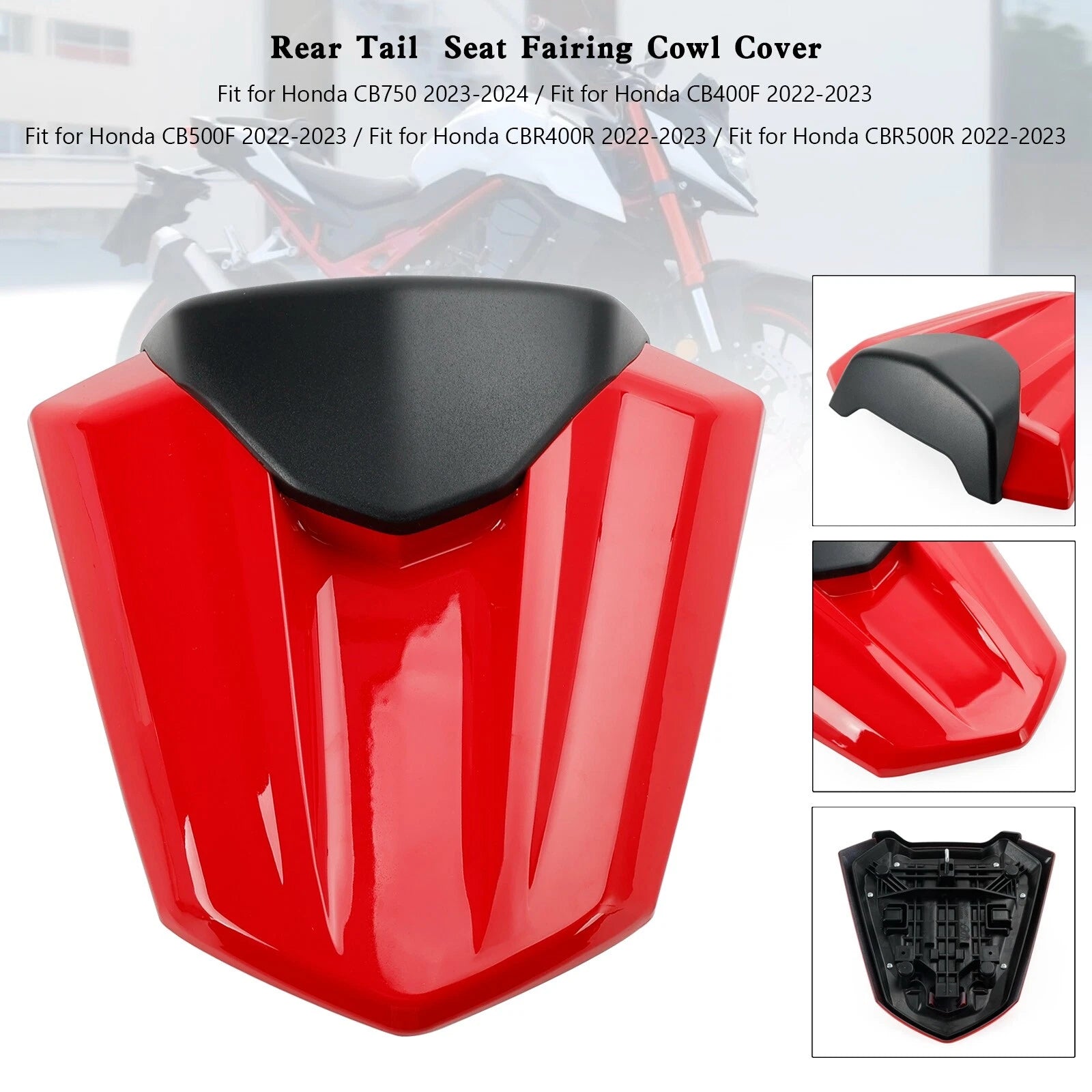 Rear Tail Seat Fairing Cover for Honda CB400F CB500F CBR400R CBR500R (2022–2023)