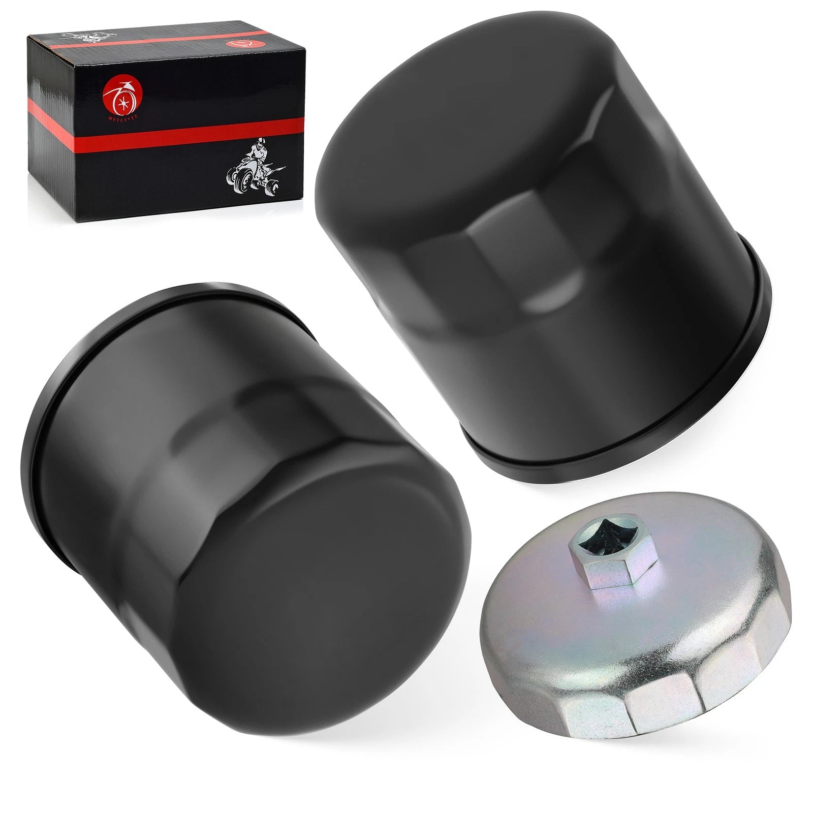 2pcs Oil Filter for Yamaha FZ-07 FZ-09 FZ-10 FZ6R FZ8 FZS1000 FZ1 FZS600 FZ6 (2013–2020)