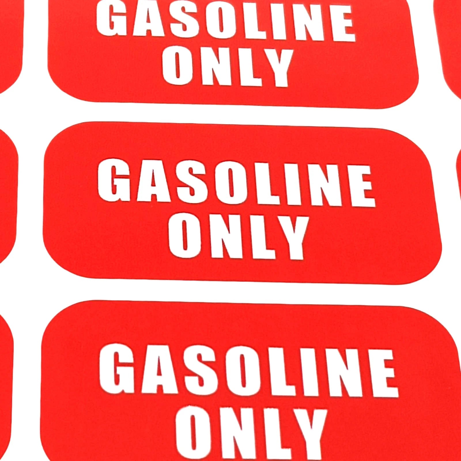24Pcs Gasoline Only Fuel Caution Warning Decal for Gas Tank