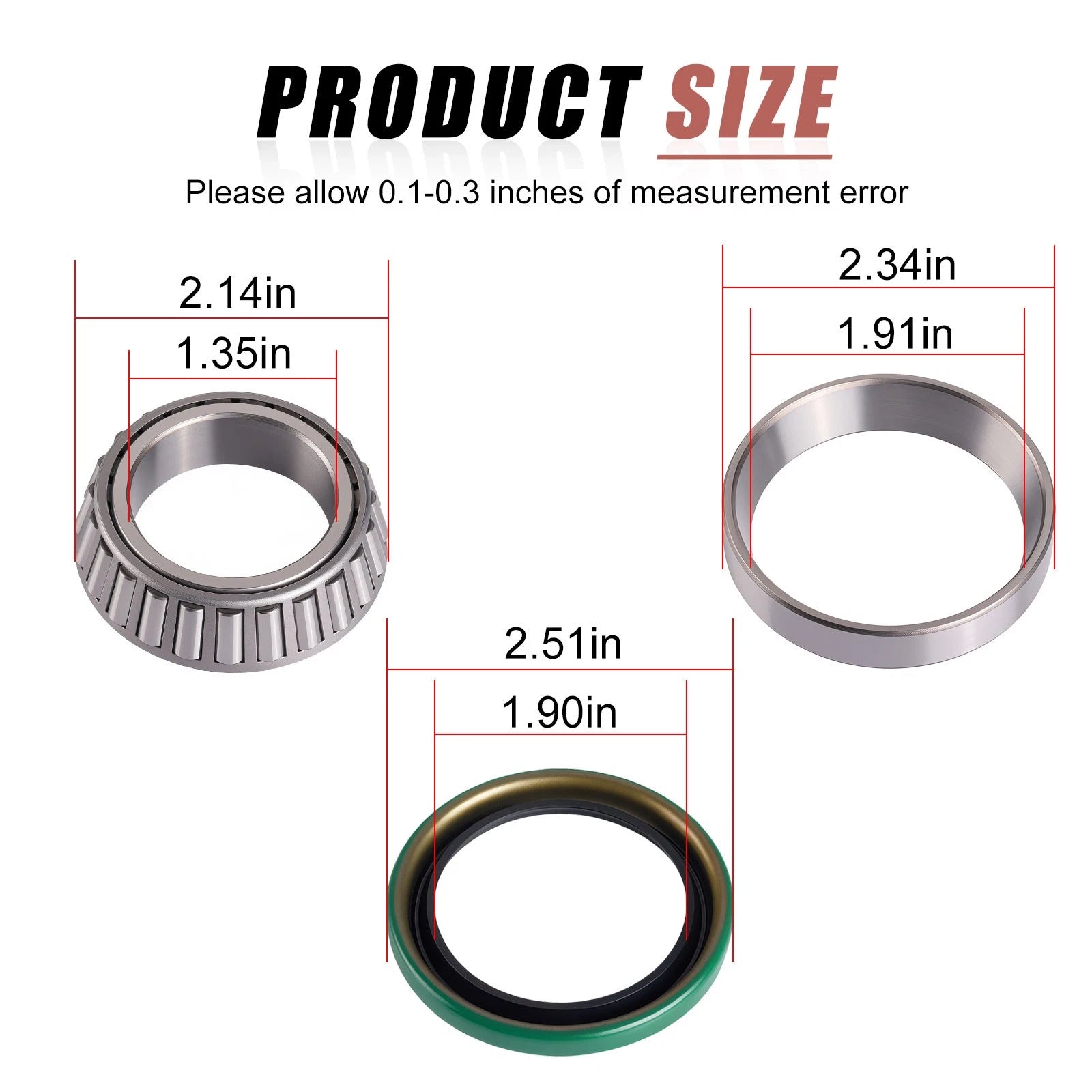 Rear Hub Bearing Seal Repair Kit for Polaris Sportsman 500 6x6 (2000–2008) 3554517