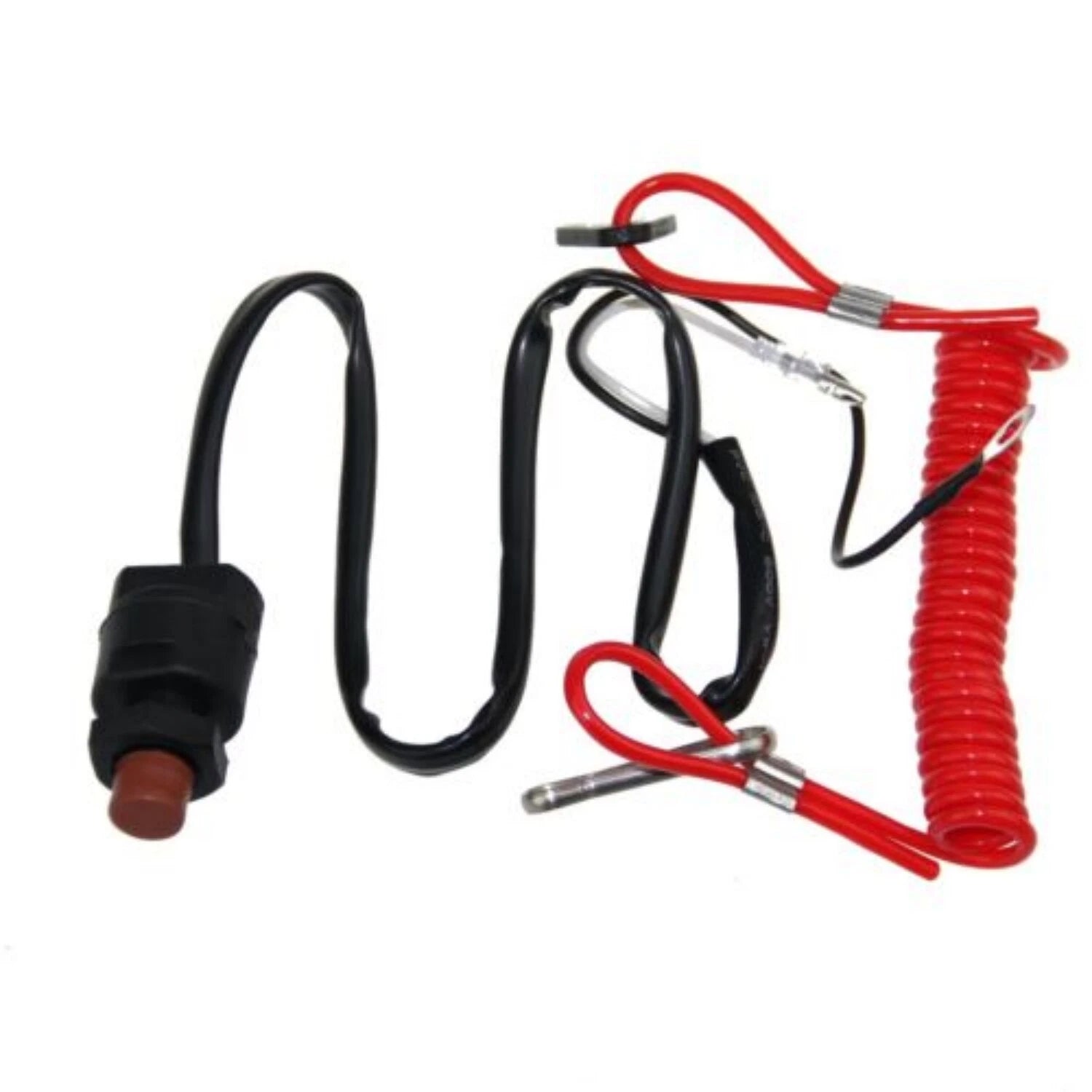 Kill Stop Switch & Safety Lanyard for Yamaha 2 Str Outboard Motor (EPM 689-82575-02)