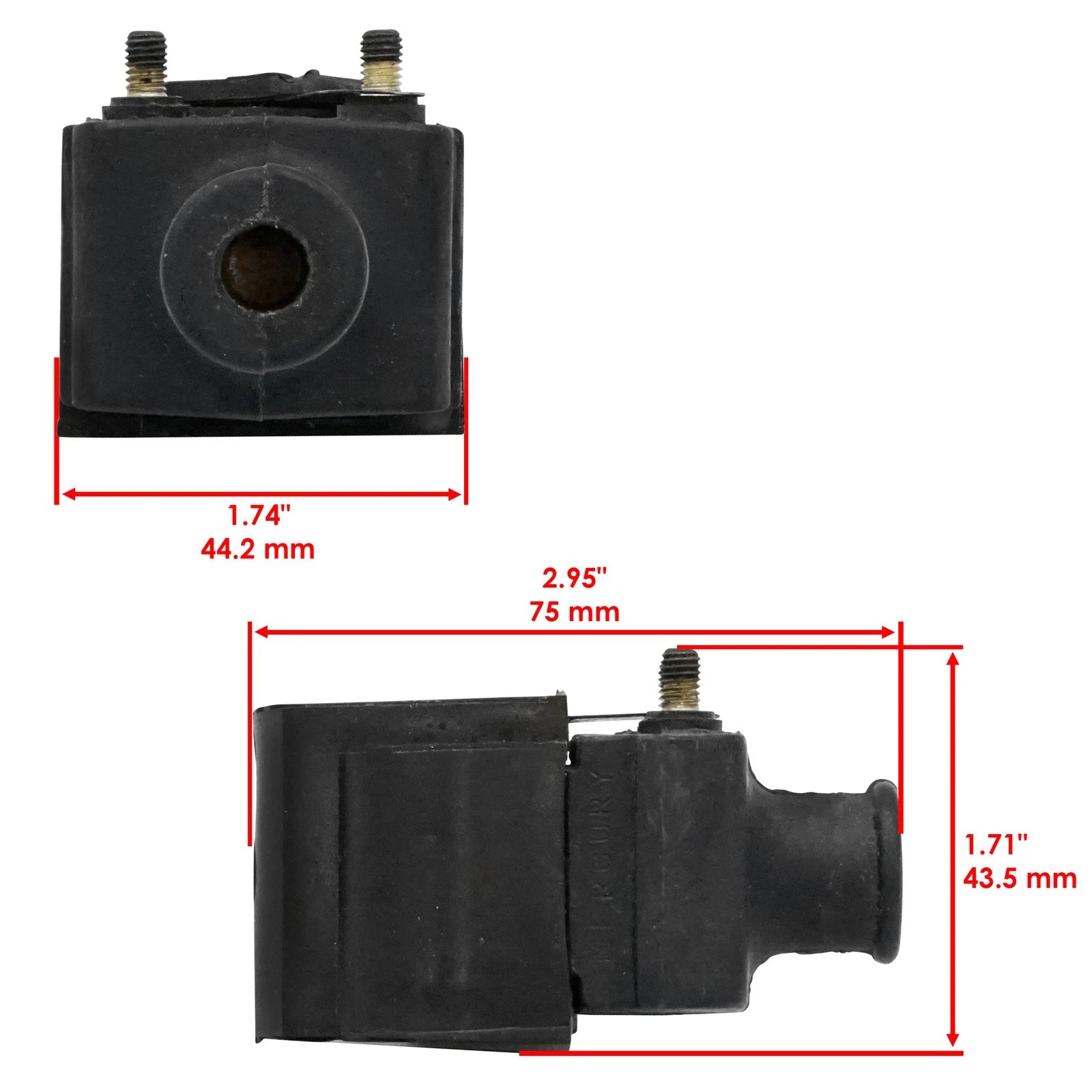 Ignition Coils for Mercury Outboard 35Hp (1984–1989) 2-Pack