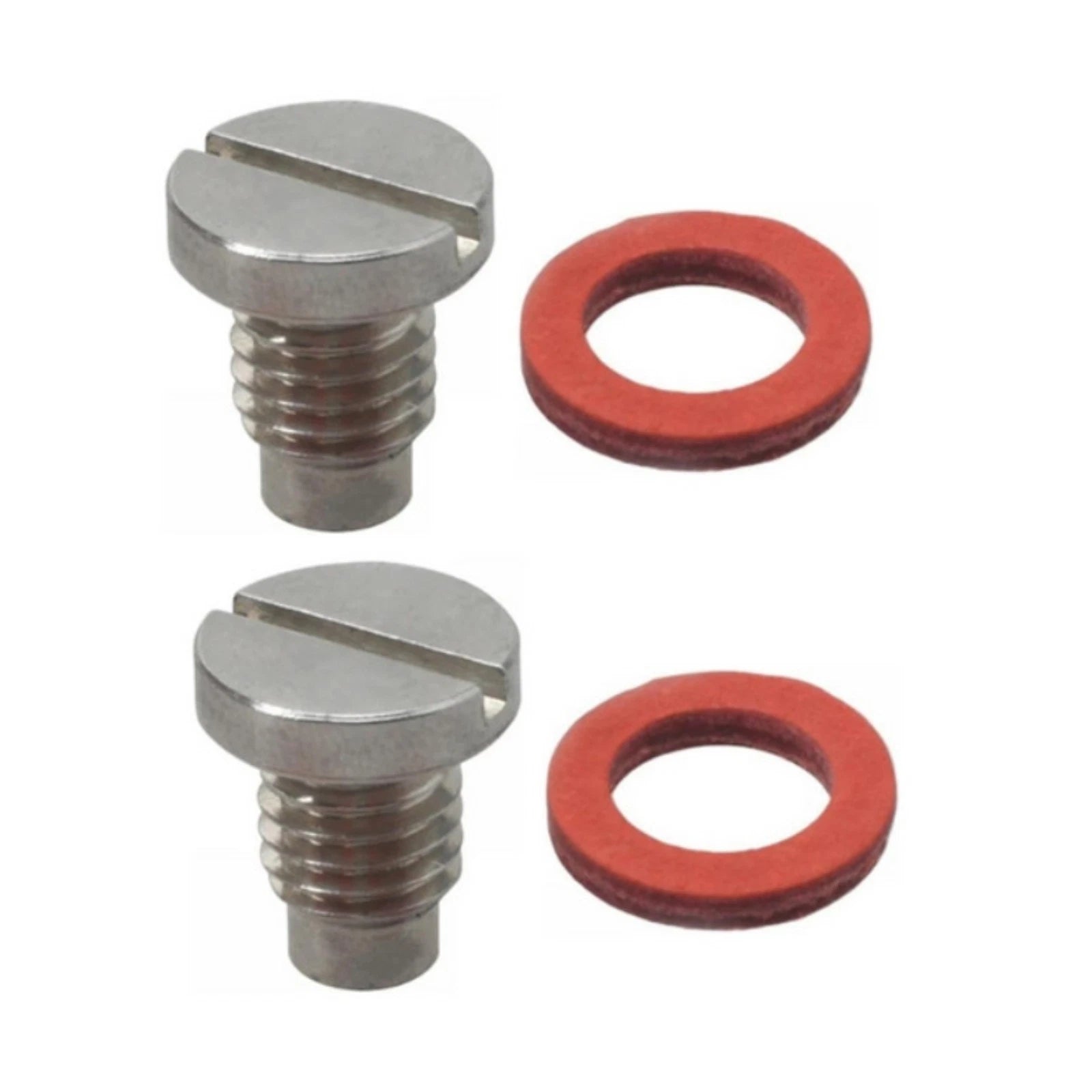 2X Slot Head Drain Fill Plug Screw & Gasket Kit for Yamaha Outboards