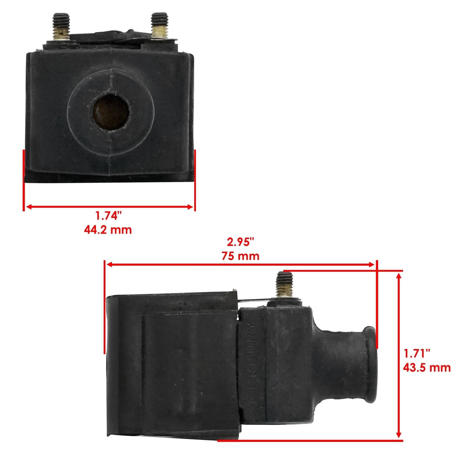 Set of 4 Ignition Coils for Mercury Outboard 50Hp (1980–1985)