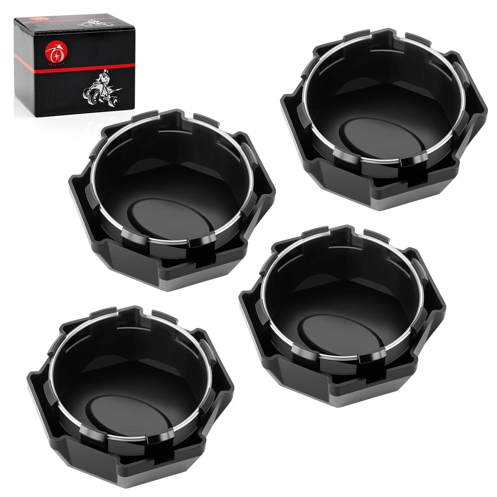 Set of 4 Wheel Rim Caps for Polaris Ranger XP 900 / Crew 900 / Crew XP 900
