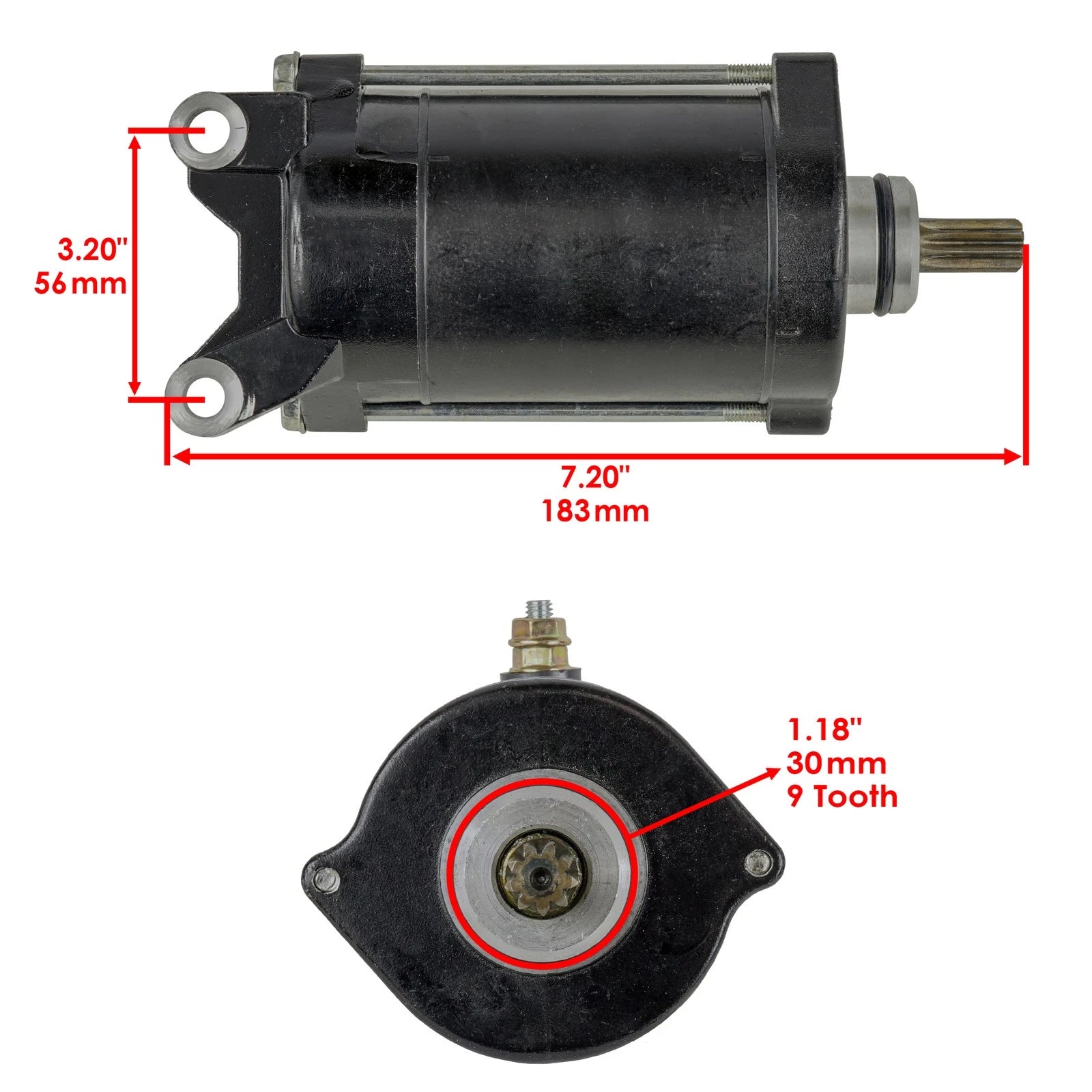 Starter for Yamaha GP800 Waverunner 2Cyl (1998–2005) / GP1300 3Cyl (2003–2008)