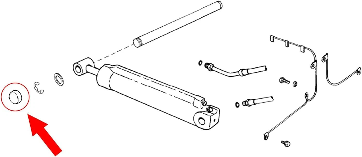 4Pc Trim Cylinder/Pivot Pin Cap for Volvo Penta (3857522)