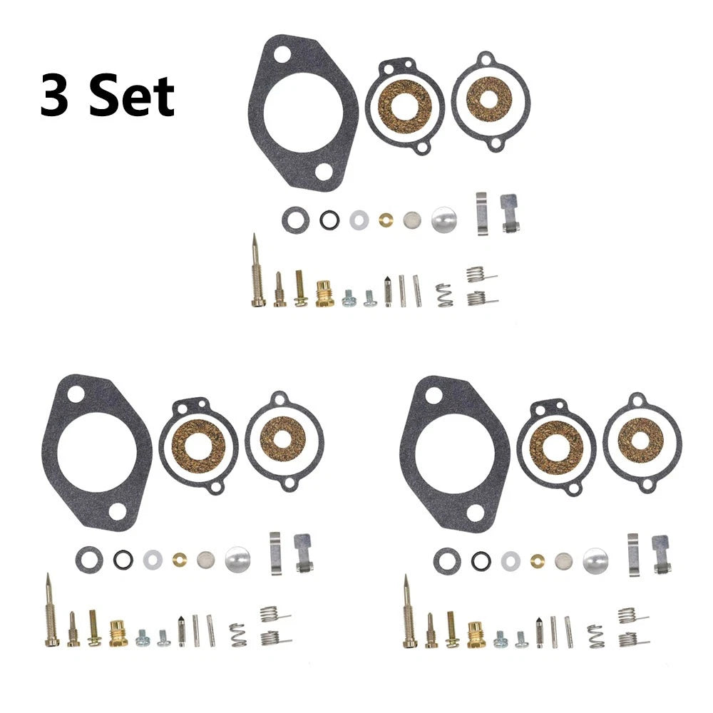 3X Carburetor Rebuild Repair Kit for Mercury 65-150 Inlines (1965–1990) 1395-5109-1