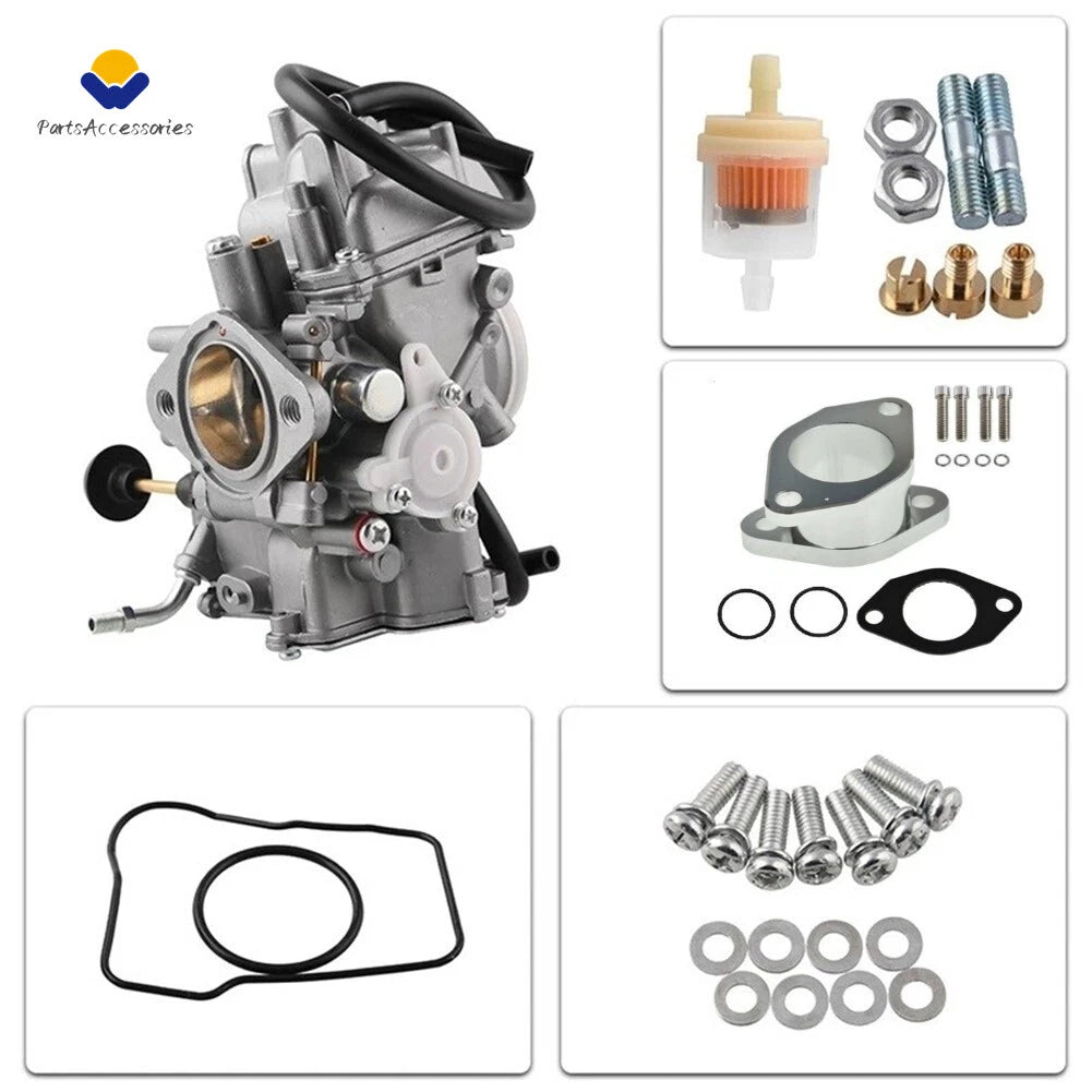 Carburetor + Air Oil Filter for Yamaha Wolverine 350, Warrior 350 (1987–2004)