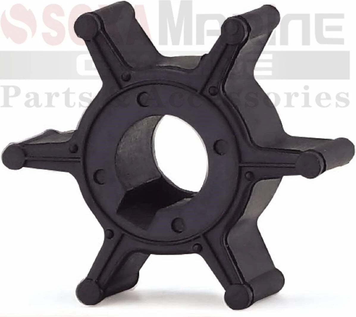 Water Pump Impeller with Key for Yamaha Outboard Motor (6L5-44352-00)