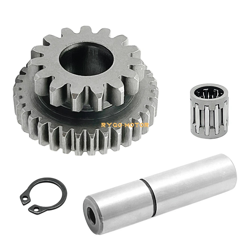 Starter Idler Gear Bearing Kit 15T/34T for Yamaha Big Bear 350 400 Kodiak 400