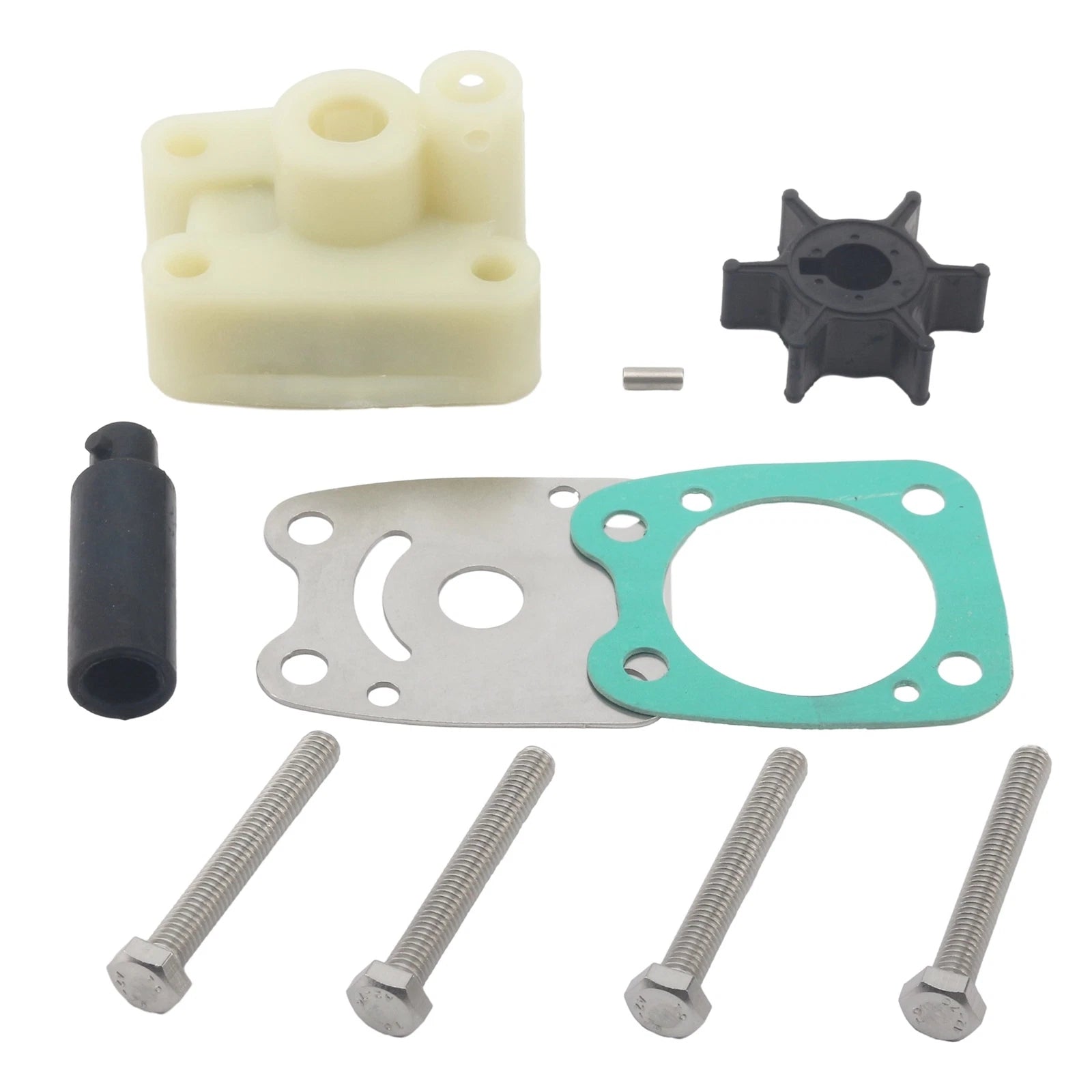 Water Pump Impeller Repair Kit for Yamaha 4 5 HP (6E0-W0078-A2, 68D-WG078-00)