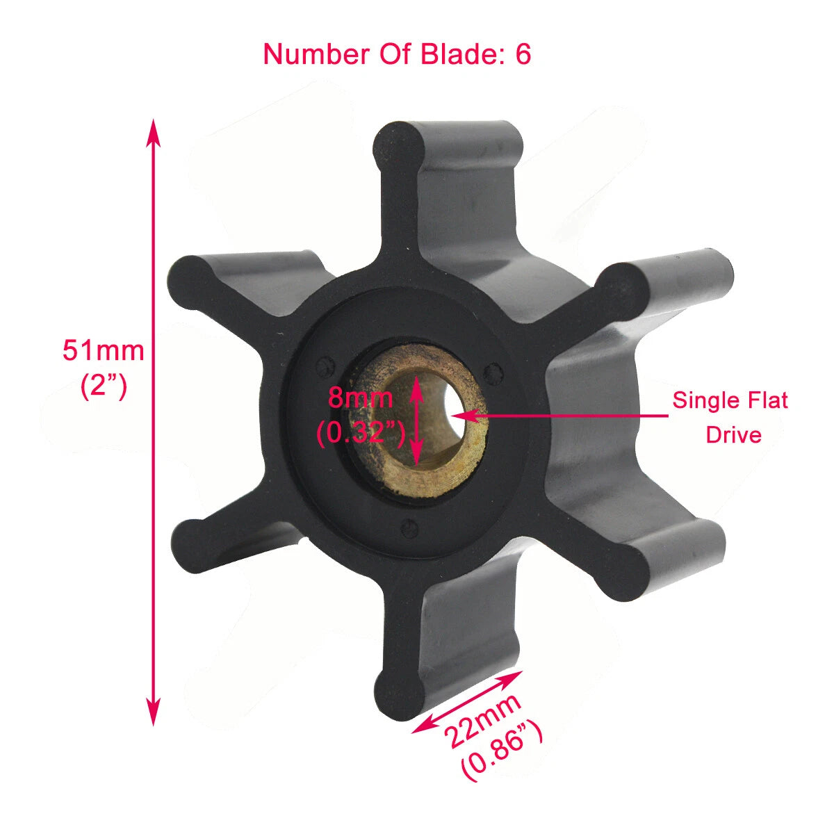 Replacement Impeller for M-18 Transfer Pumps (Replaces 49-16-2771, 49162771)
