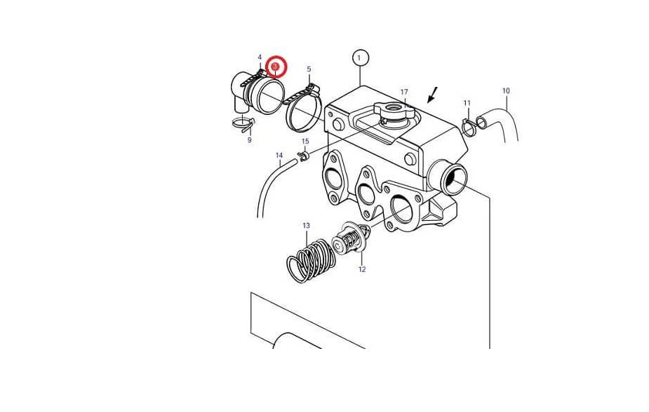 Heat Exchanger End Cap for Volvo Penta MD2010/2020 MD2030/2040 (861920)