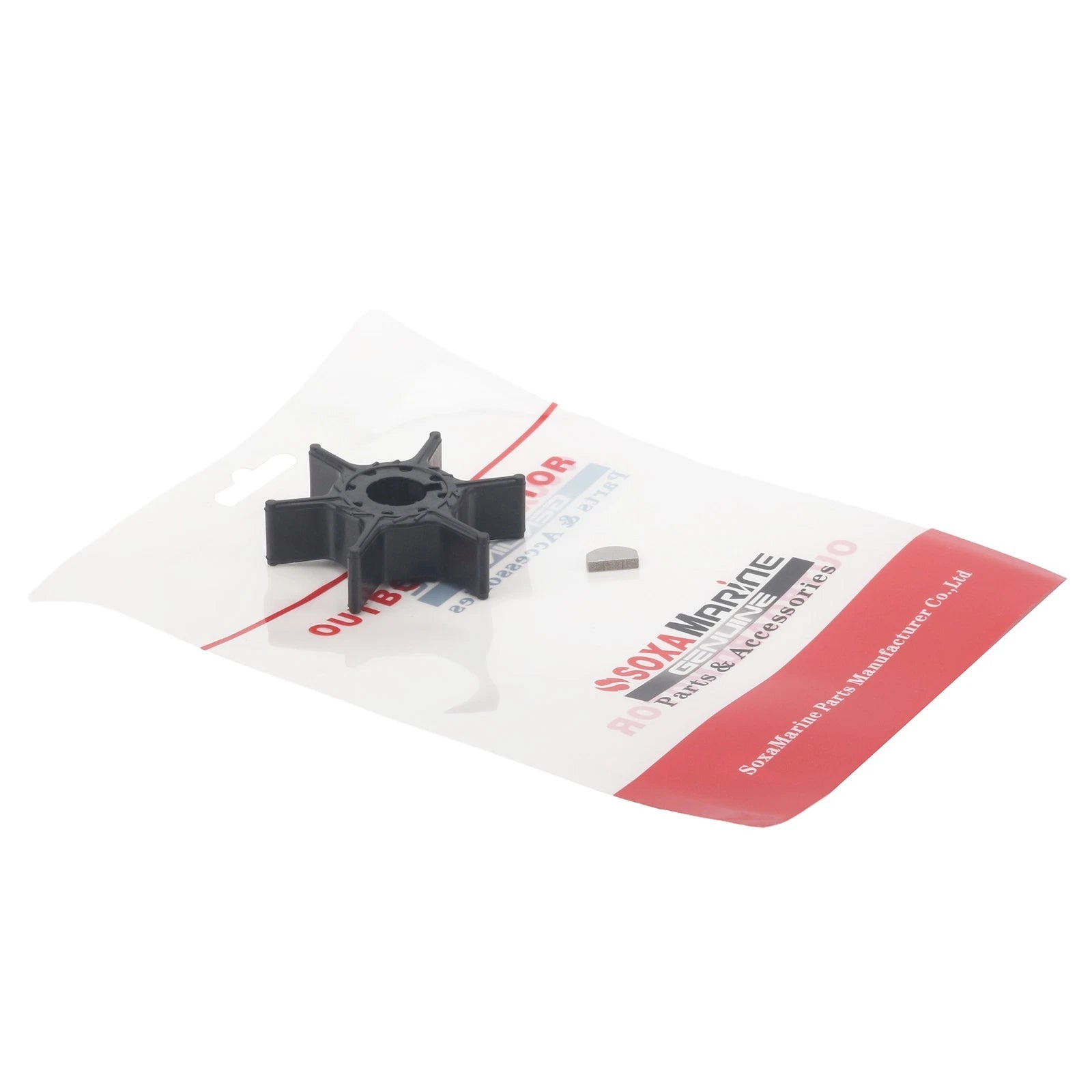 Water Pump Impeller & Key for Yamaha 9.9HP 8HP 6HP 4-Stroke Outboard (1990–2023)